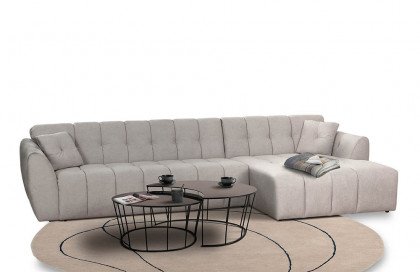 Tunis von Matex - Ecksofa Variante rechts hellgrau