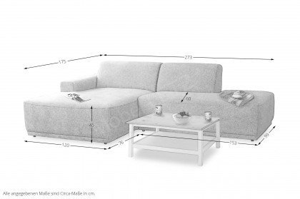 Ibero von Matex - Eckcouch links grün