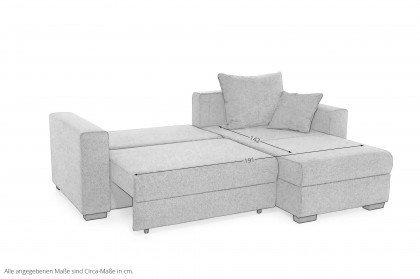 Elmau von Job - Ecksofa Ausführung rechts grau