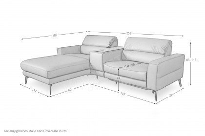 Asarina von ADA Mindful Living - Lederecke links maize-yellow