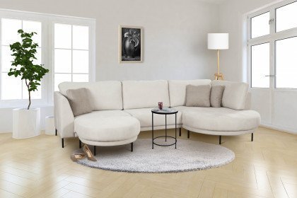 Trosa von Grant Factory - Eckcouch rechts beige-weiß