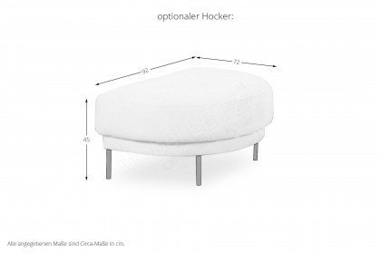 Trosa von Grant Factory - Eckcouch rechts beige-weiß