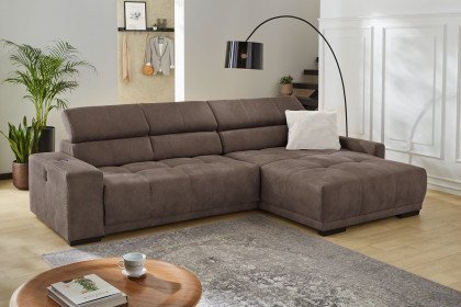 Le Mans von Job - Ecksofa Ausführung rechts dunkelbraun