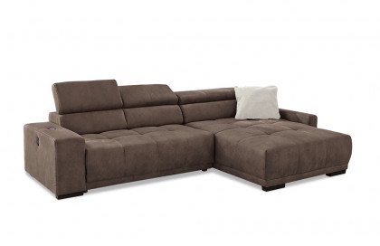 Le Mans von Job - Ecksofa Ausführung rechts dunkelbraun