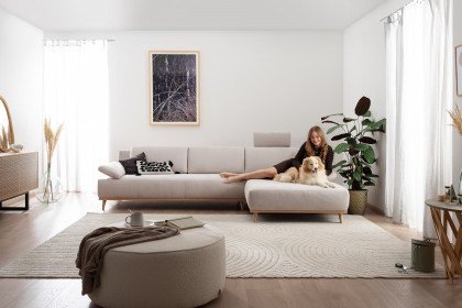 Tivoli-LE25 von ADA Mindful Living - Eckgarnitur rechts grey-white