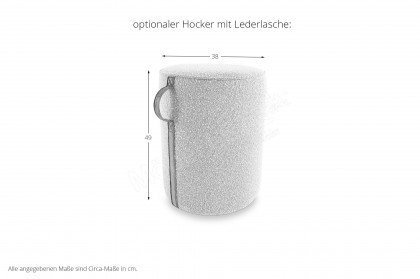 Novara von ADA Mindful Living - Ecksofa links light-grey