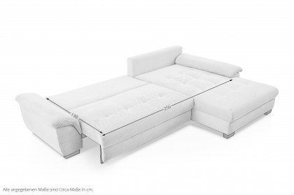 Daaden von Nova Via - Polstergarnitur rechts natur