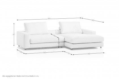 Berry-LE24 von designwerk - Ecksofa rechts cloud-dancer