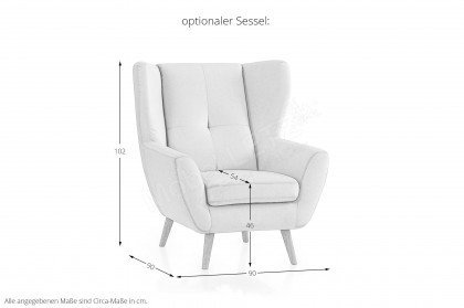 Avesta von Exxpo - Polstergarnitur creme