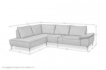 MR 270 von Musterring - Polsterecke links kurkuma