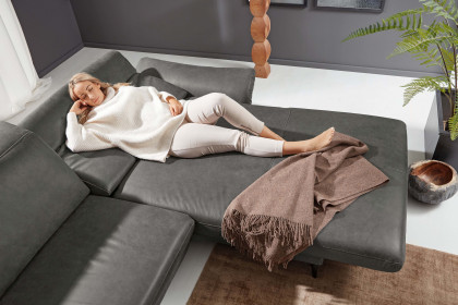 MR 1350 von Musterring - Ecksofa Variante rechts graphit