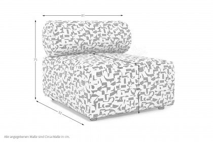 Caviana von Easy Sofa - Sessel braun-beige