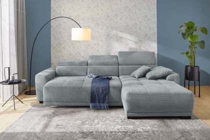 Domino-LE25 von Job - Ecksofa Ausführung rechts mittelgrau