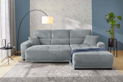 Domino-LE25 von Job - Ecksofa Ausführung rechts mittelgrau
