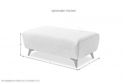 MP-IN24031 von Megapol - Ecksofa Variante links weiß