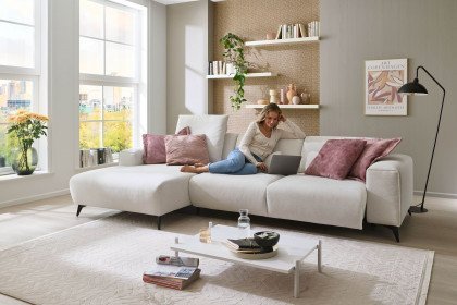 MP-IN24031 von Megapol - Ecksofa Variante links weiß