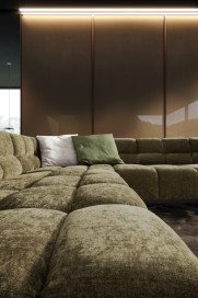 Oasis-LE24 von designwerk - Wohnlandschaft links bronzo