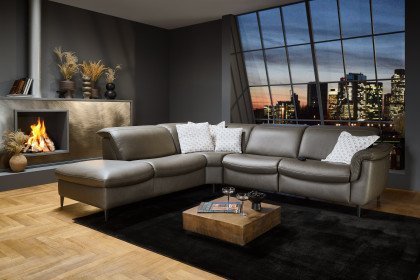 HU-SF24079 von Hukla - Ecksofa Variante links grau