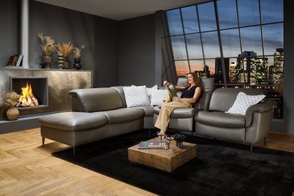 HU-SF24079 von Hukla - Ecksofa Variante links grau