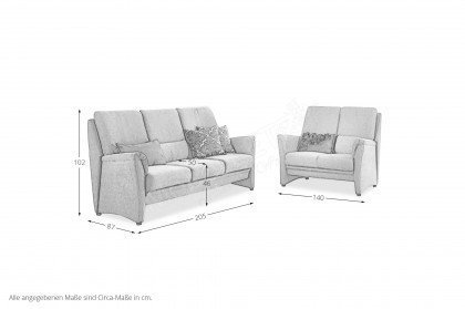 Venedig von Dietsch - Polster-Duo silber