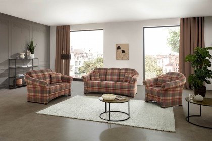 Trient von Schröno - Polstergarnitur rot-grün-kariert