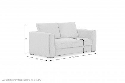 Helena-LE24 von Vilmers - Sofa grey