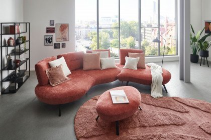 Curve von Poco - Sofaecke marsala