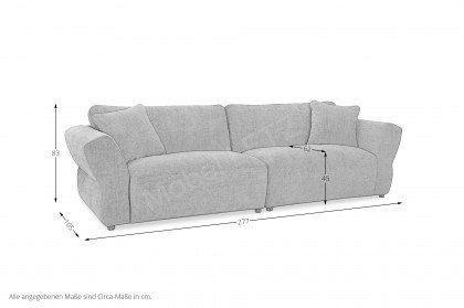 Morga von Vilmers - Bigsofa steel grey