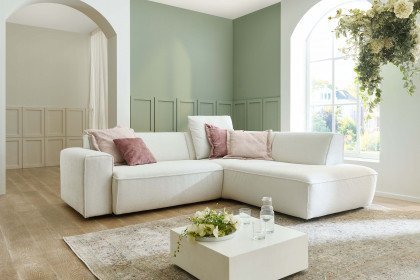 MP-IN24083 von Megapol - Ecksofa Variante rechts weiß