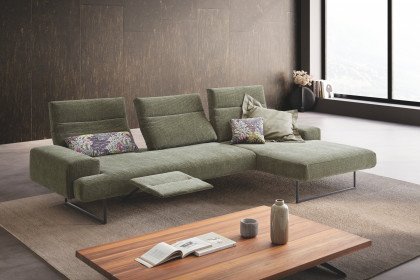 KOINOR Clayton - Ecksofa rechts grün