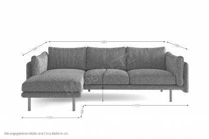 Salama von Primavera Furniture - Polstersofa links grün