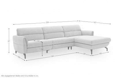 Salerno von SCHÖNER WOHNEN - Polsterecke rechts beige