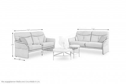 9568 von Himolla - Leder-Duo island