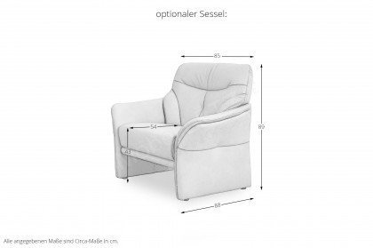 9568 von Himolla - Leder-Duo island