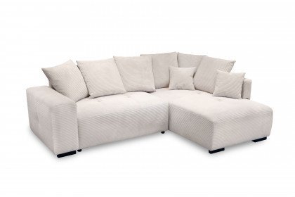 Arpino von Exxpo - Ecksofa rechts creme