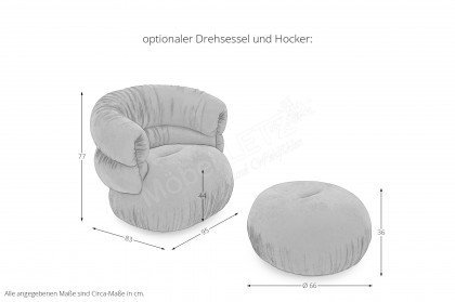 Manyara von Bretz - Polstergarnitur links margaux