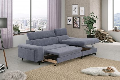 Emma-LE25 von COTTA - Couchgarnitur Variante rechts blue