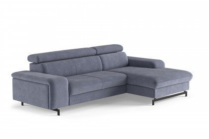Emma-LE25 von COTTA - Couchgarnitur Variante rechts blue