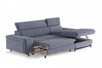 Emma-LE25 von COTTA - Couchgarnitur Variante rechts blue