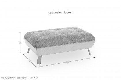 Bellini-LE25 von Exxpo - Ecksofa rechts rust