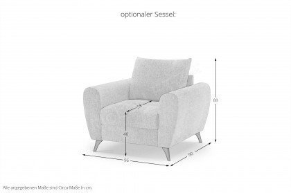 Blackburn II von Nova Via - Eckcouch links taupe