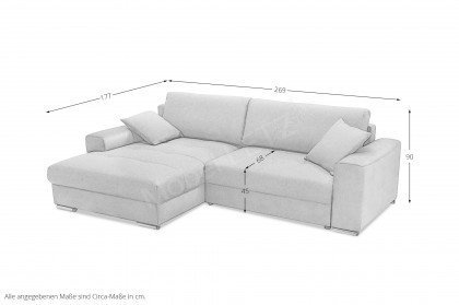 Larnaca von Exxpo - Ecksofa links grey-light-denim