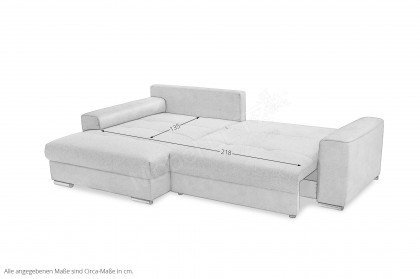 Larnaca von Exxpo - Ecksofa links grey-light-denim