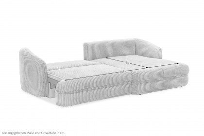 Lush von Exxpo - Eckcouch rechts grey