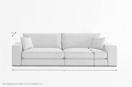 Alberta von Primavera Furniture - Einzelsofa dunkelbeige