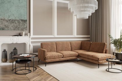 Bali von Primavera Furniture - Ecksofa Variante rechts hellbraun