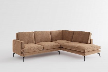 Bali von Primavera Furniture - Ecksofa Variante rechts hellbraun