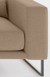 Natalia von Primavera Furniture - Polstergarnitur rechts rotbraunbeige