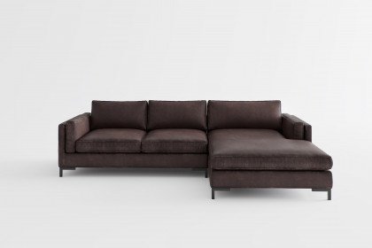 Packo von Primavera Furniture - Eckgarnitur rechts schwarzbraun