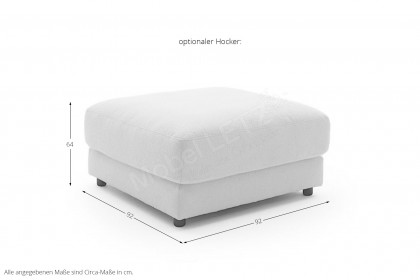 Garbo von SCHÖNER WOHNEN - Ecksofa rechts snow